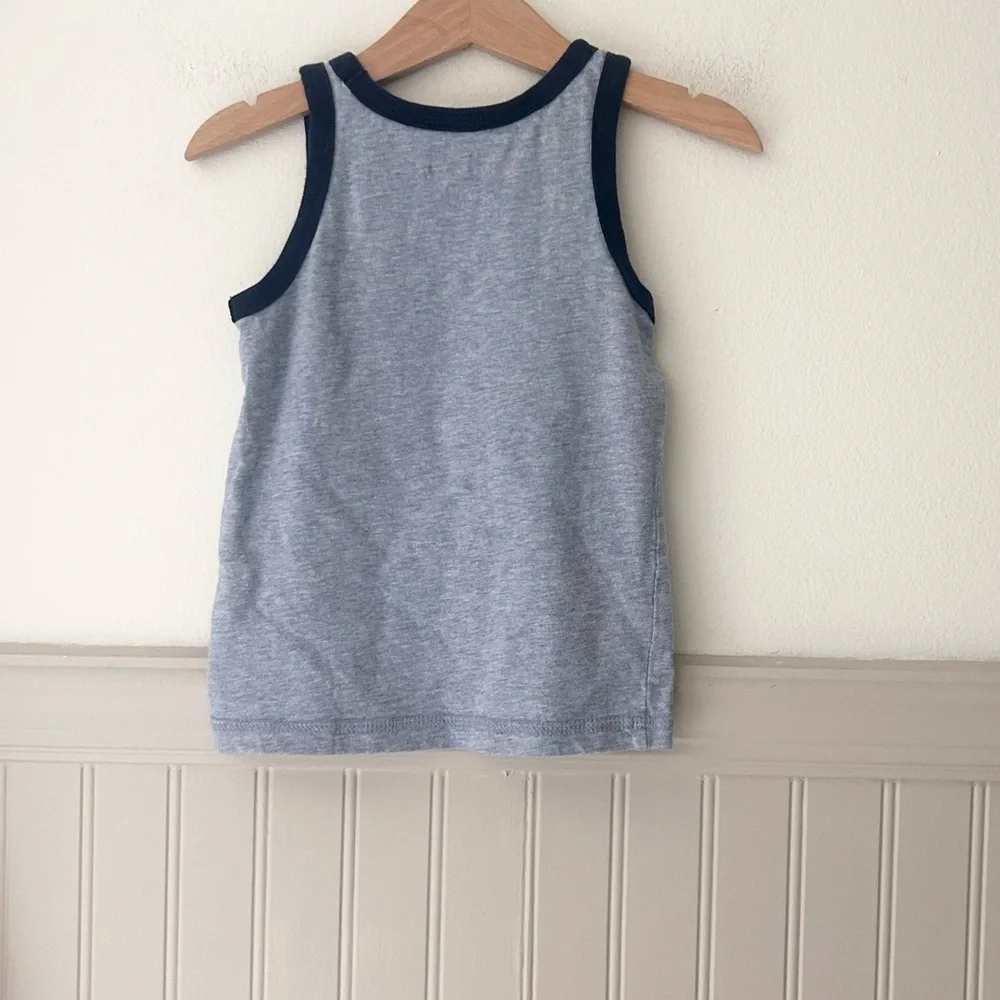 GAP 3 Years Boys Cotton Disney Mickey Mouse Blue Tank Top for Kids
